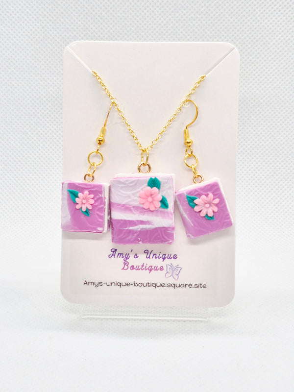 Book Lovers Earrings & Necklace Set