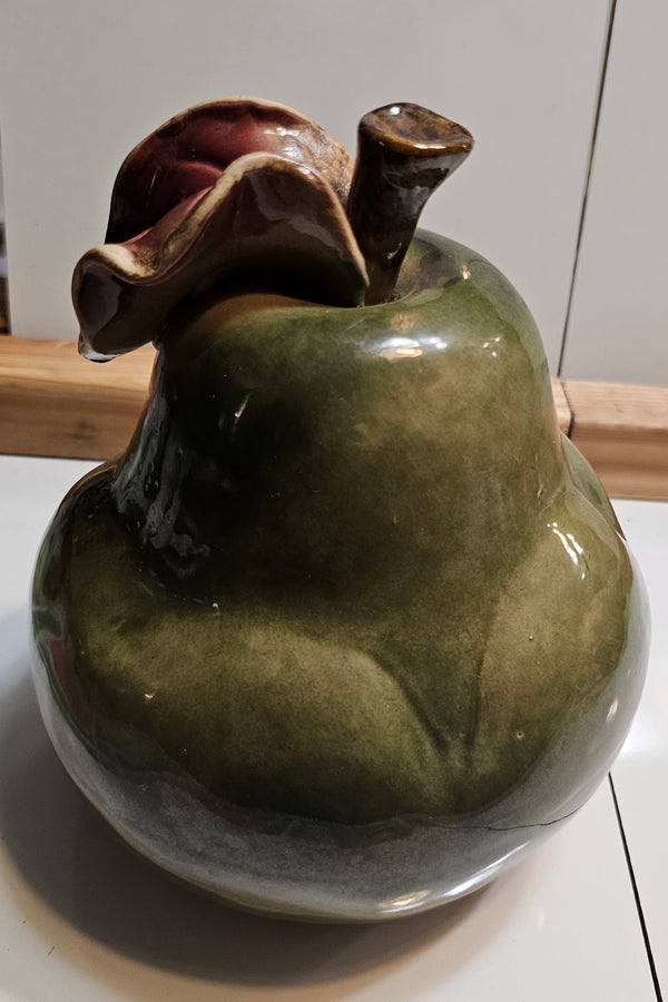 Ceramic Pear Figurine (glazed)