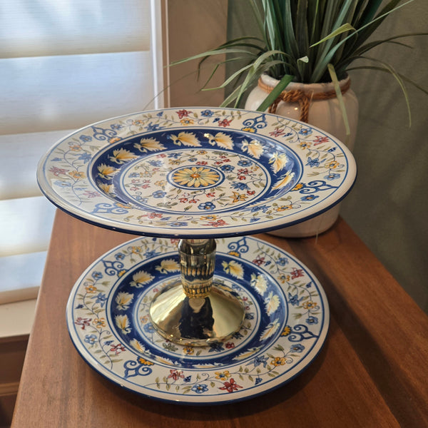 double cupcake plate