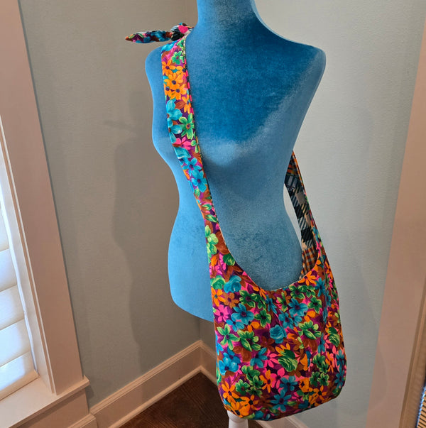 flower power sling purse