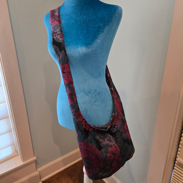 80's fabric sling purse