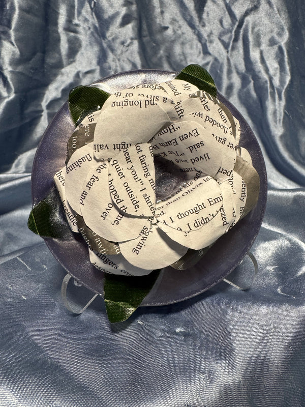 Book Page Rose w/Stand