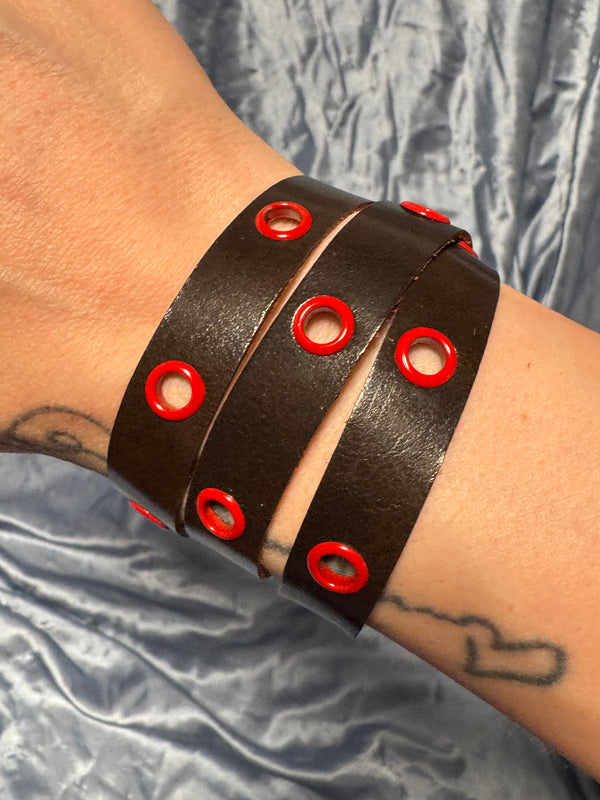 Wrap Bracelet - Brown/Red