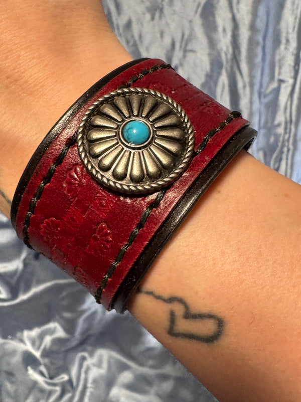 Cuff - TurqFlower
