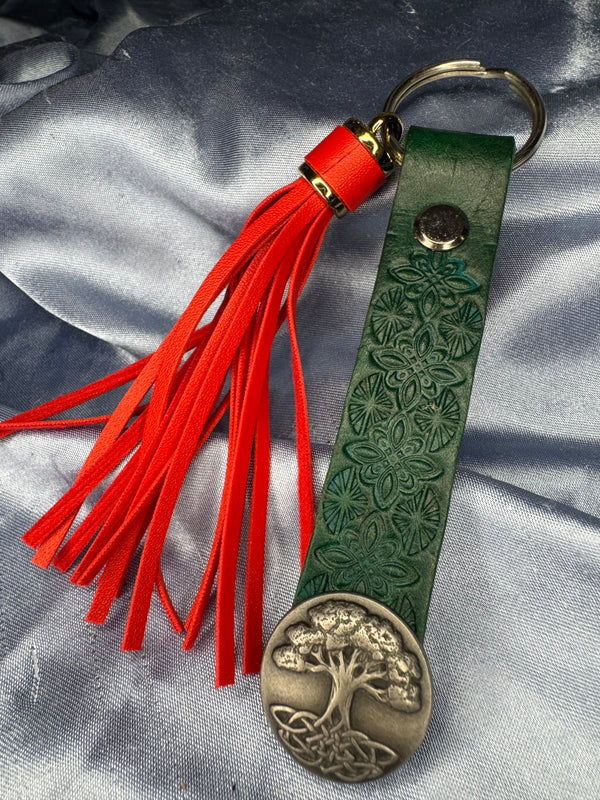 Keychain - Red Tree
