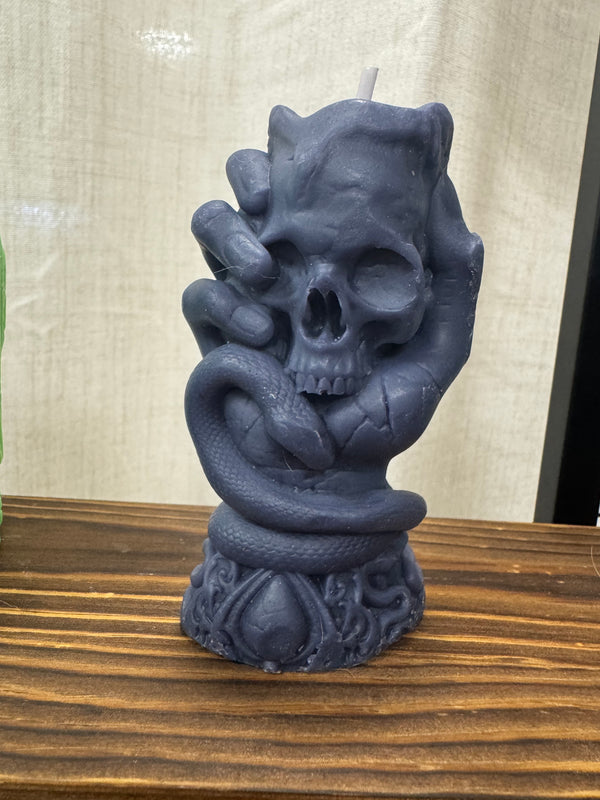 Skull/Snake Candle