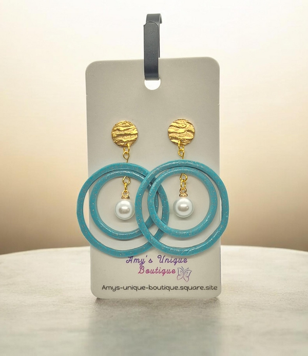 Saturn Pearl Earrings