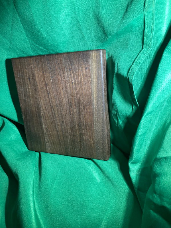 Small wood cutting board. Handcrafted charcuterie board. Cheese board. Small kitchen, r.v., camping, dorm room. Reclaimed wood. Crafted with black walnut wood.