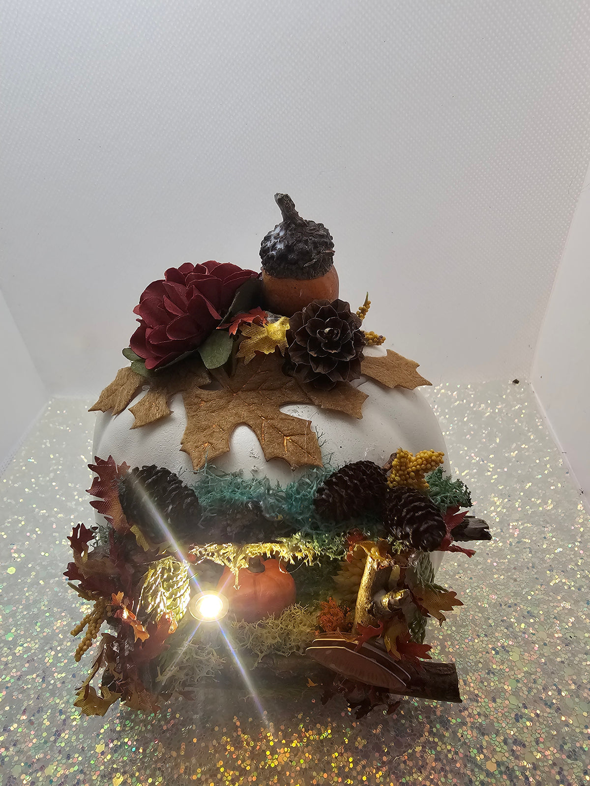 Lighted Pumpkin Diorama