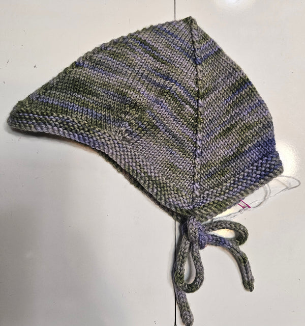 Washable Wool Hat with Ties