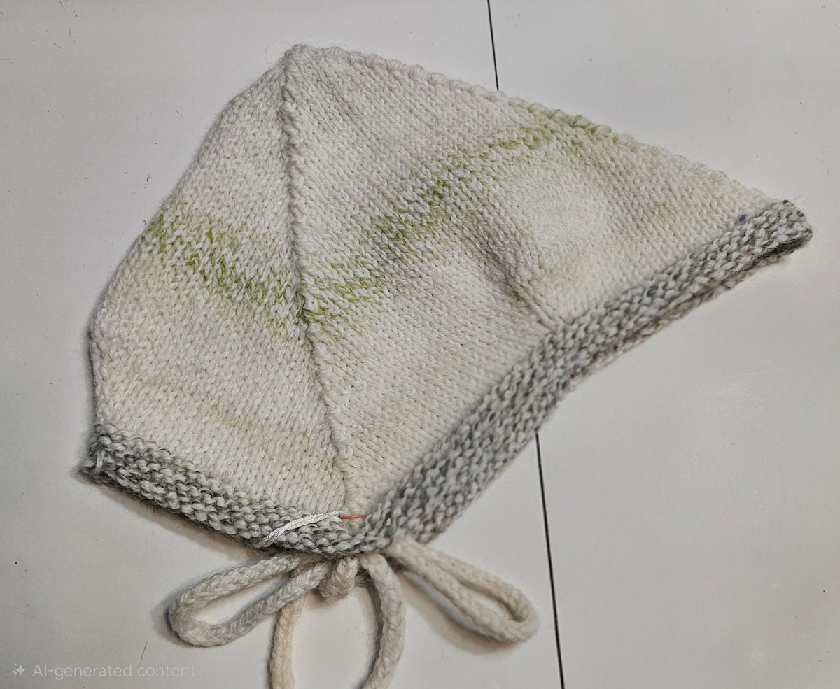 Knitted Hat with Ties