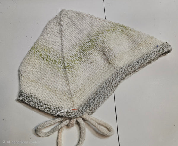 Knitted Hat with Ties