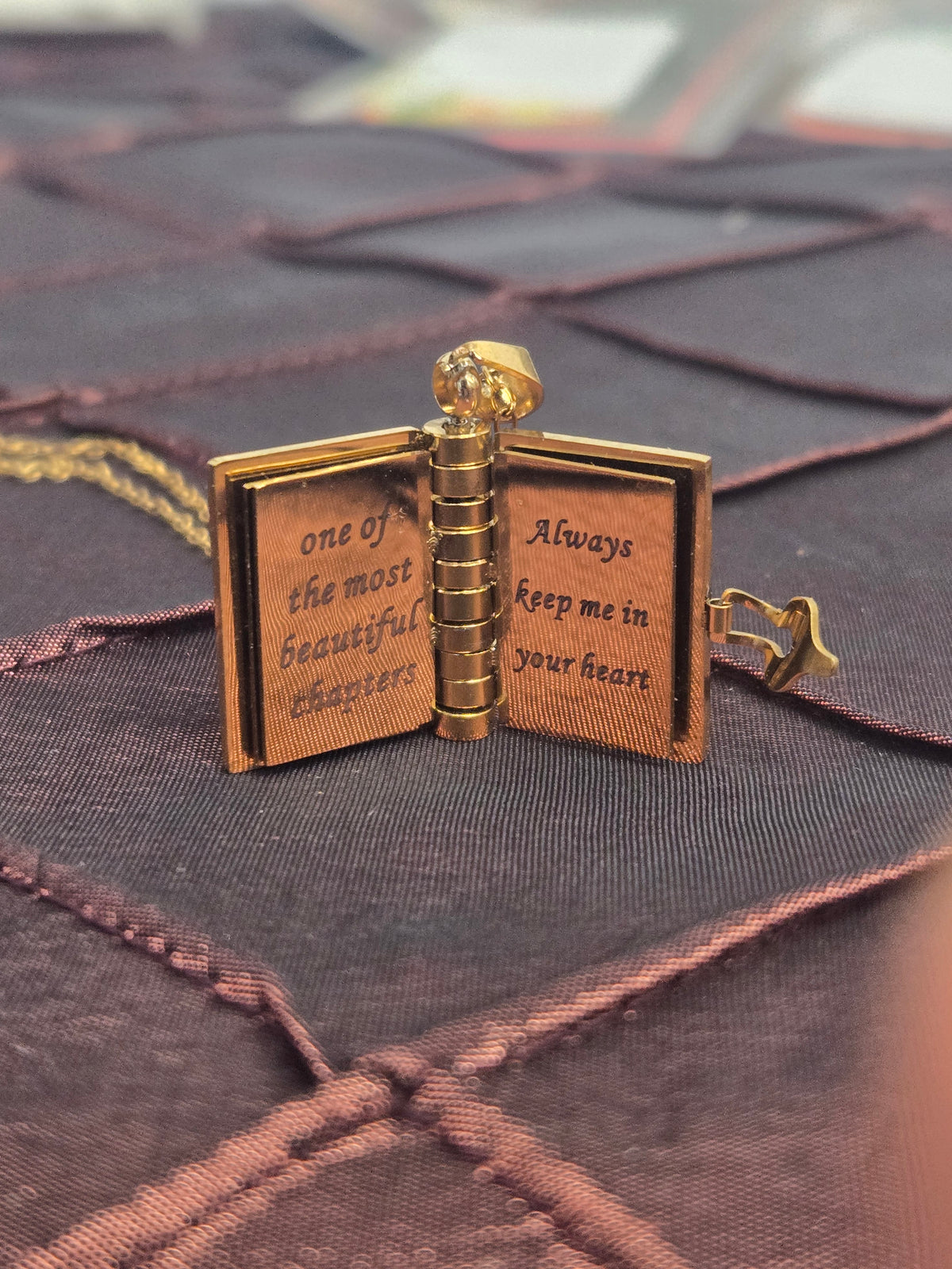Granddaughter Book Necklace