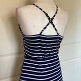 Charming Charlie Navy & White Stripe Sundress