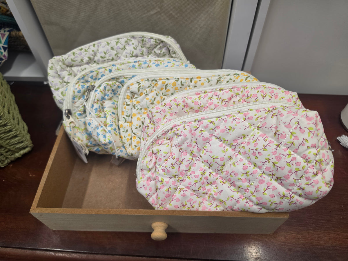Small Pencil Case - Pink Floral