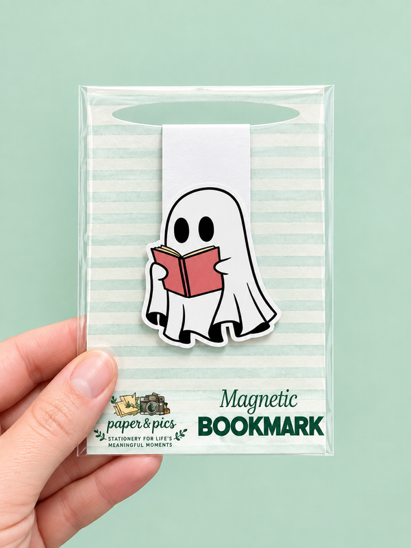 Bookish Ghost Magnetic Bookmark