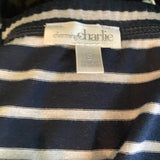 Charming Charlie Navy & White Stripe Sundress