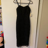 NWT Altar'd State Flora Crochet Midi Dress in Black