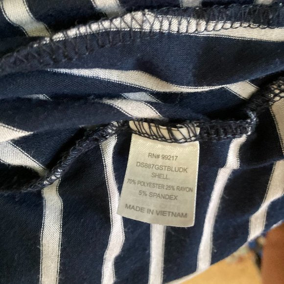 Charming Charlie Navy & White Stripe Sundress