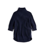 J. Crew Chunky Knit Turtleneck in Navy