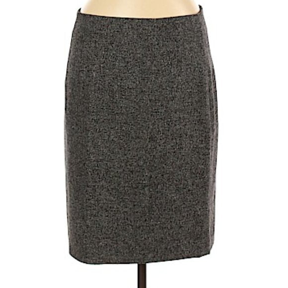 Banana Republic Gray Wool Pencil Skirt