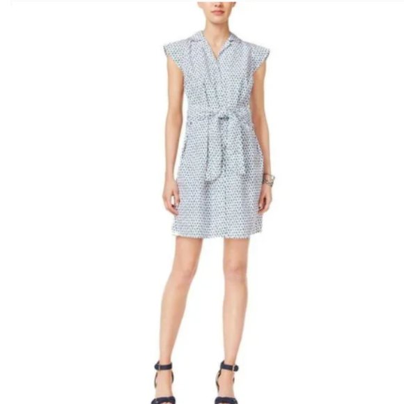 Tommy Hilfiger Tulip print shirtdress with sash