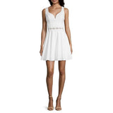 NWT White Lace Applique Party Dress