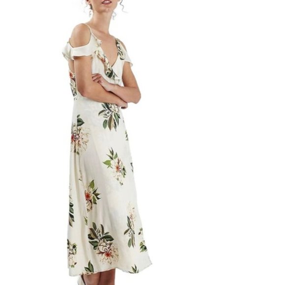 Topshop Floral Wrap Dress