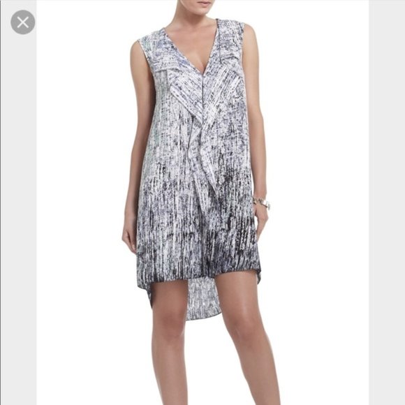 BCBG MaxAzria Jena Ruffle Front Shift Dress
