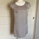 Banana Republic Geometric Print B&W Shift dress