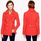 J. Crew Stadium Cloth Majesty Peacoat