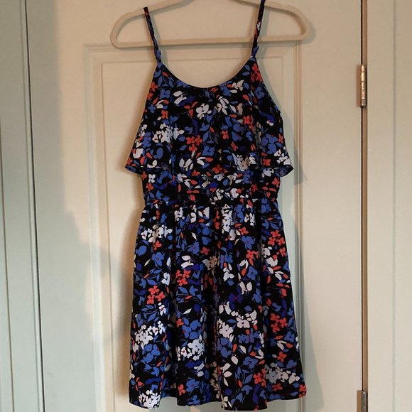 NWT Elle Black Floral Sundress