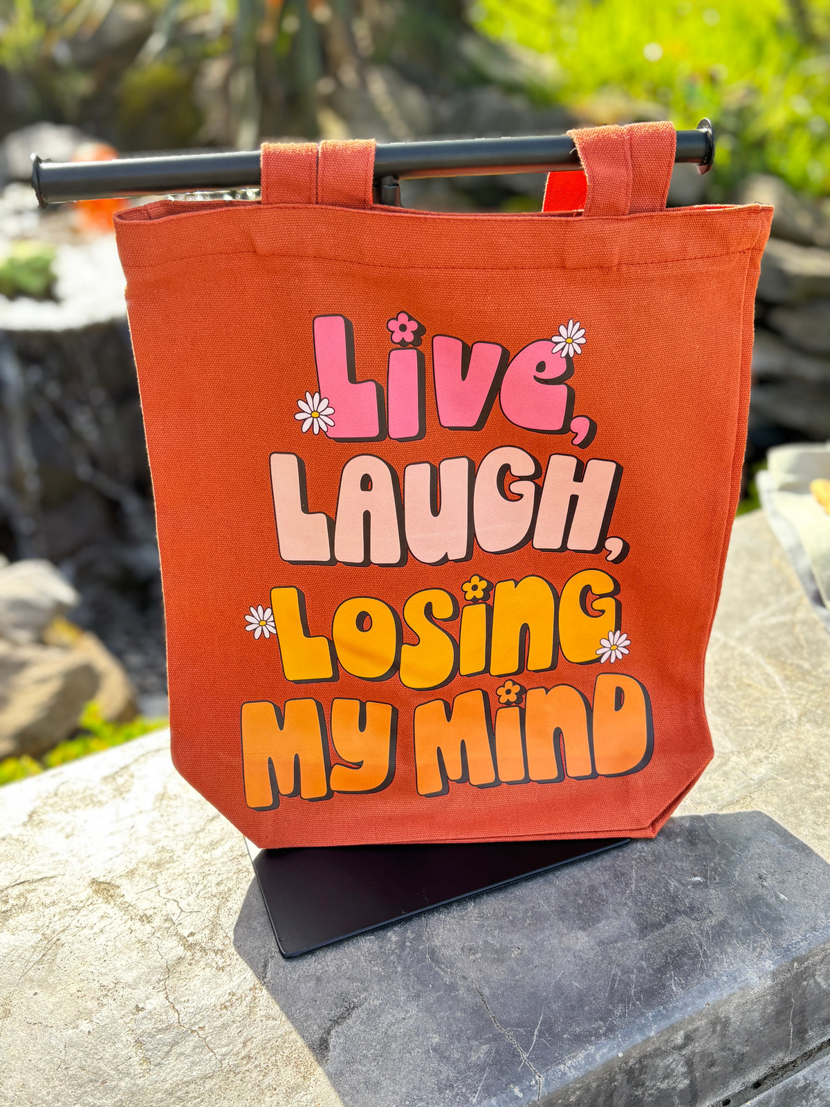 Live, Laugh, Losing My Mind Reusable Canvas Bag