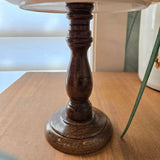 fall leaves candle holder with candle