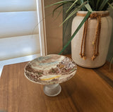 brown soap dish