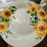 large sunflower cake plate