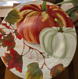 large pumpkin cake plate