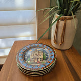 halloween house plates