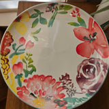 mint floral candle holder