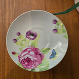 pink floral trinket dish