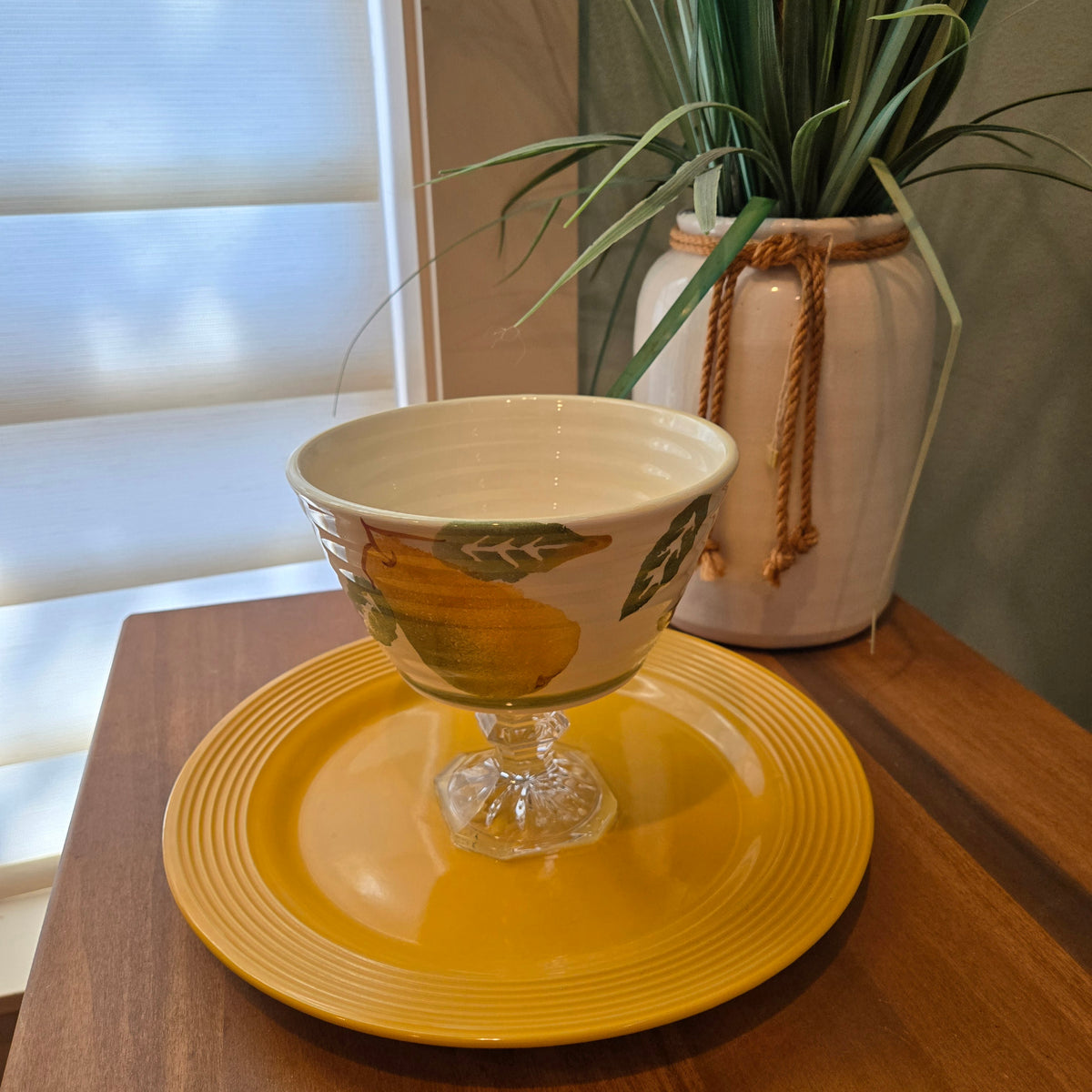 pear bowl double level party tray