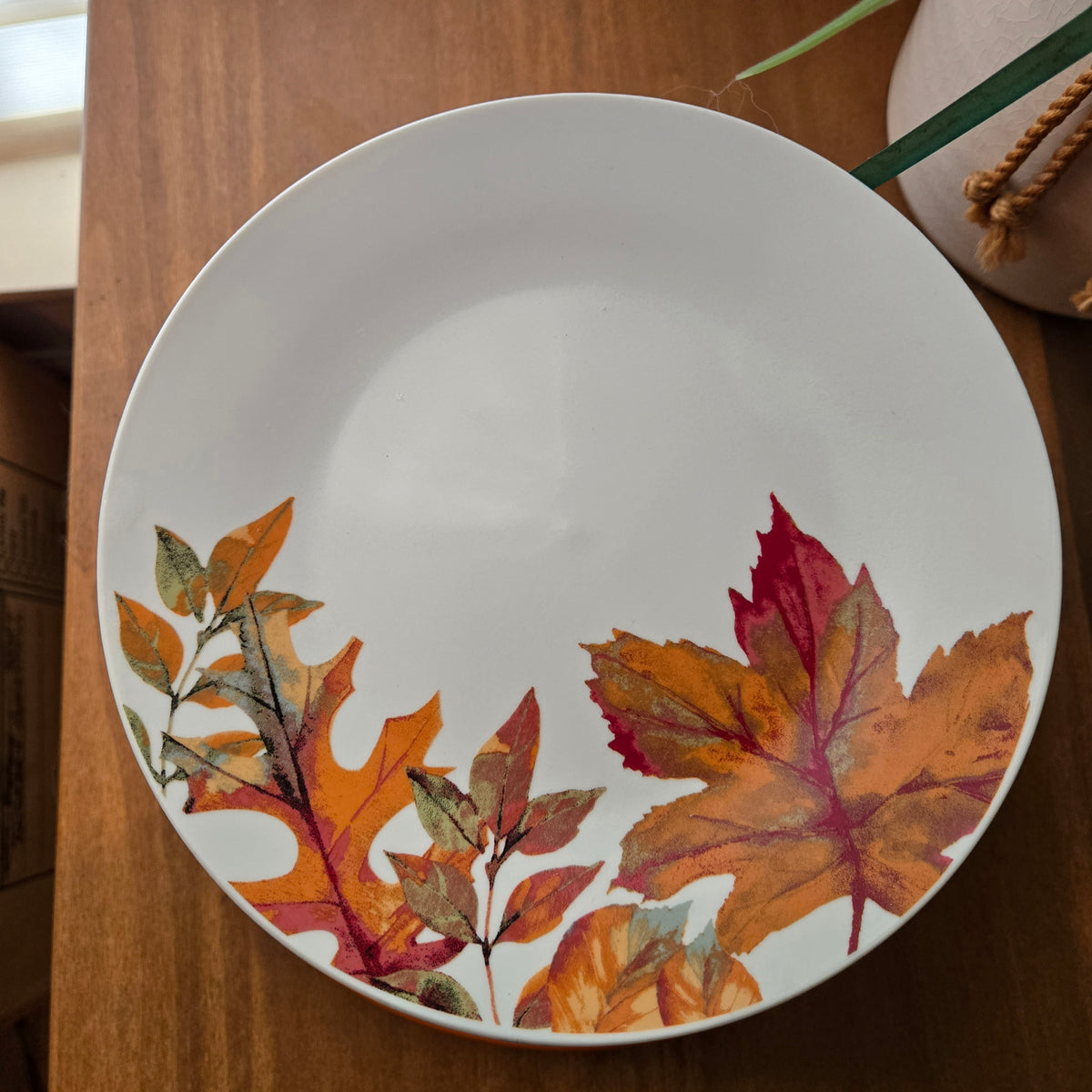 fall double cupcake plate