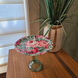 vintage rose candle holder
