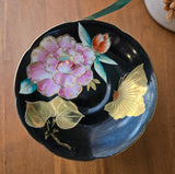 black and brass jewelry dish
