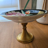 black and brass jewelry dish