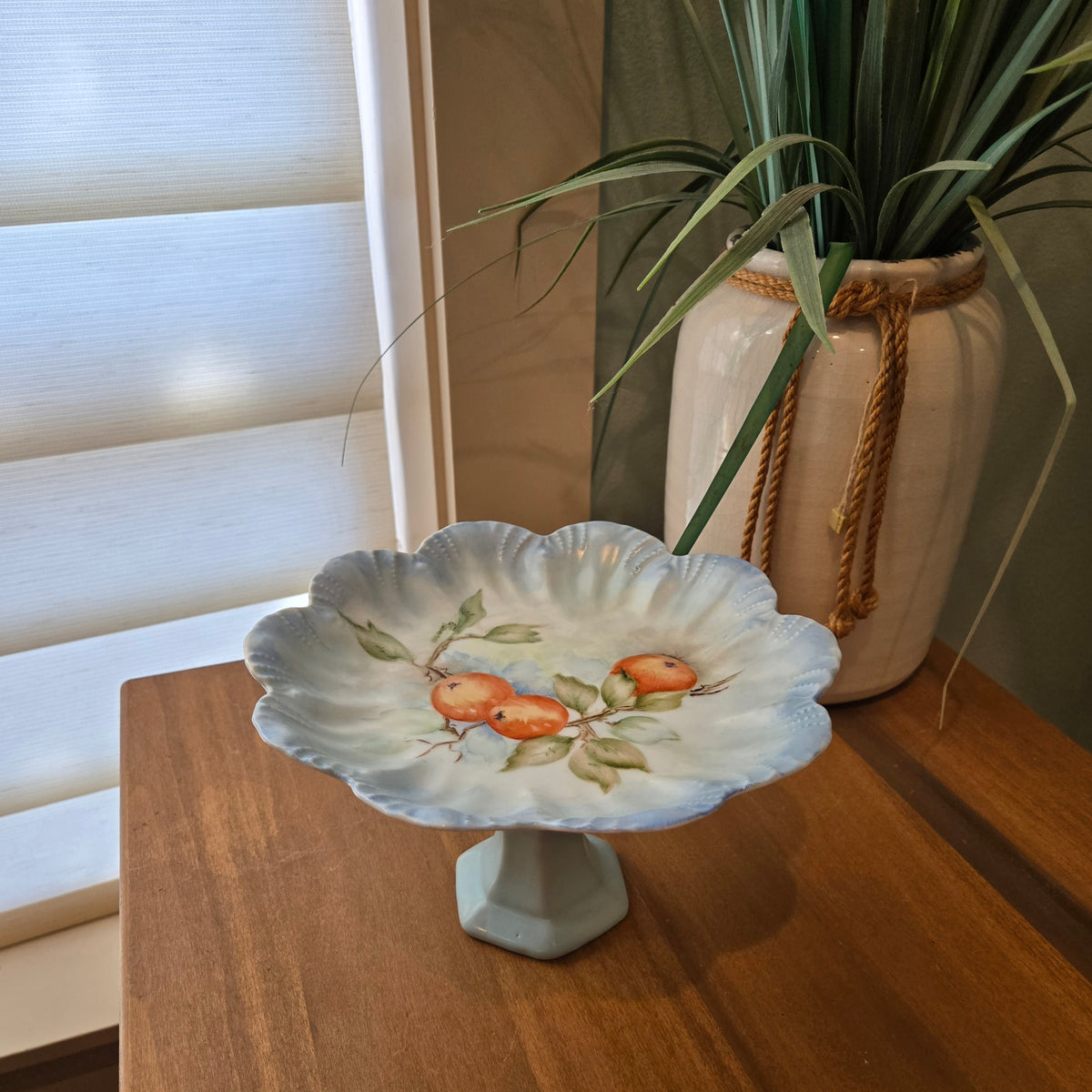 vintage peaches jewelry dish