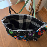 vintage halloween zipper bag