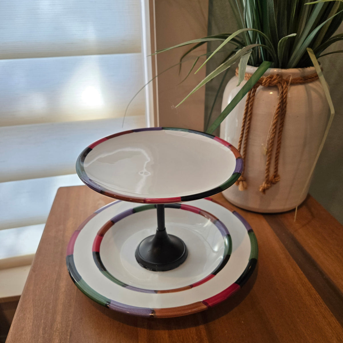 fall double candy dish