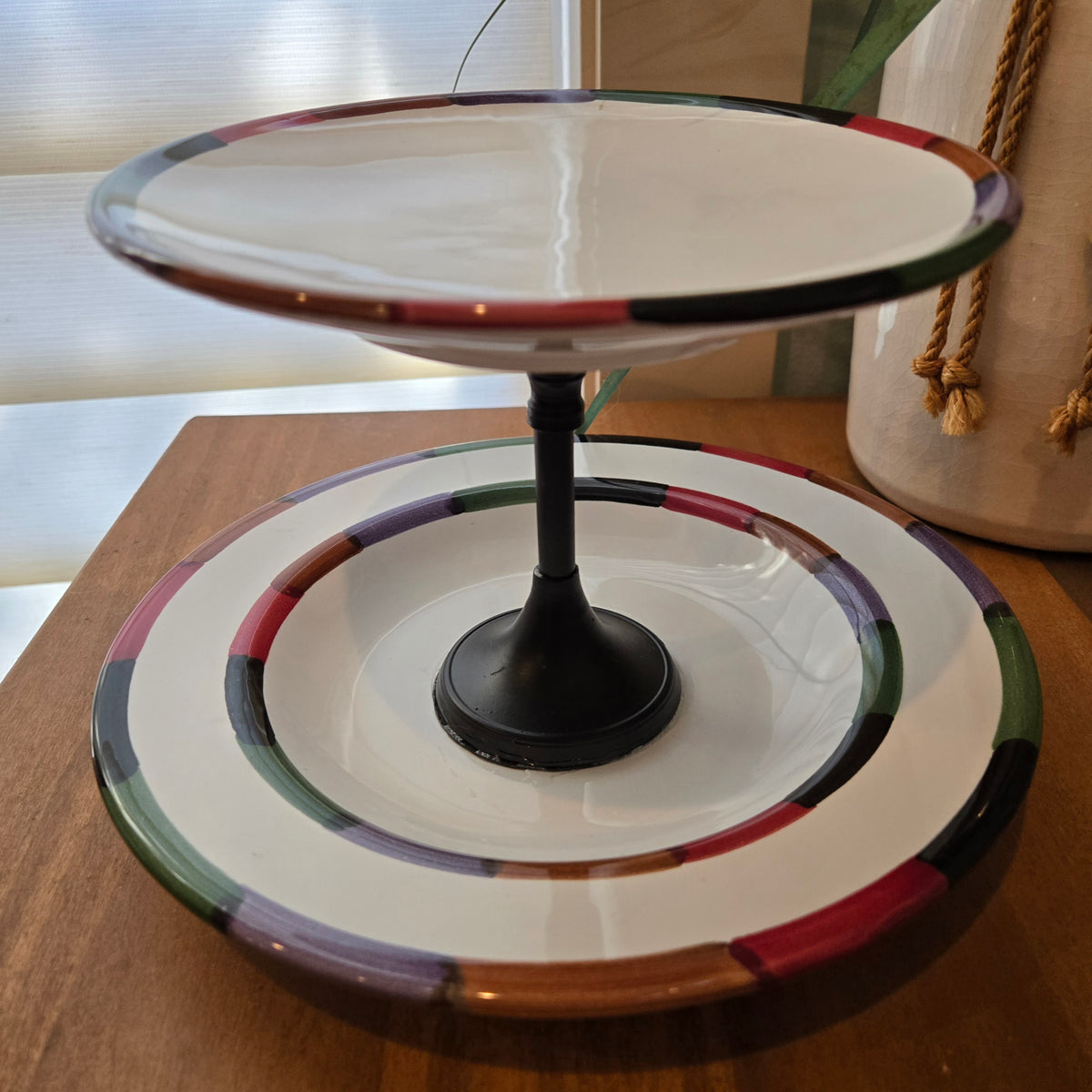 fall double candy dish