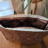 brown bandana travel bag